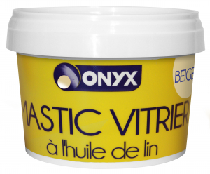 Mastic vitrier à l’huile de lin - Onyx - Pot de 500 gr - Beige