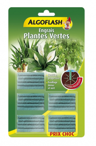 Bâtonnets engrais plantes d'intérieur - Algoflash - Lot de 25