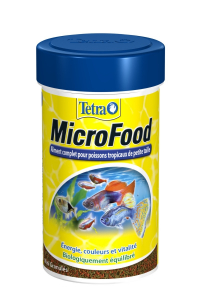 Aliment complet pour petits poissons tropicaux - MicroFood - Tetra - 100 ml