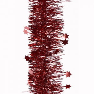 Guirlande scintillante à étoiles - Rouge - 270 cm - Ø10