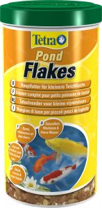 Aliment complet pour petits poissons de bassin - Pond Flakes - Tetra - 1 L