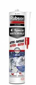 Mastic - Rubson - Spécial matérials Auto Bateaux - Silicone blanc - 280 ml 