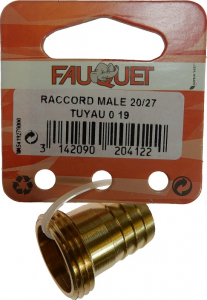 Raccord mâle 20/27 Ø 19 mm FQ204122 - FAUQUET 