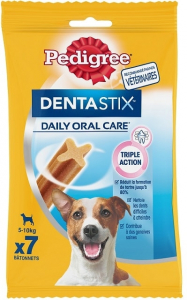 Dentastix bâtonnets hygiène bucco-dentaire pour petits chiens - Pedigree - 7 sticks - 110 gr
