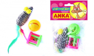 Pack 3 jouets pour chat - Anka
