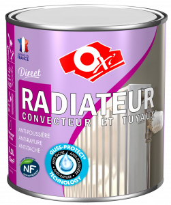 Peinture radiateur, convecteur et tuyaux - Oxi - Blanc satin - Pot de 0,5 L