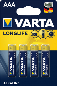 Piles Longlife AAA - Varta - LR 03 x 4  