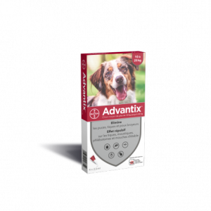 Traitement antiparasitaire chiens moyens - Advantix - 10 à 25 kg