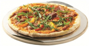 Pierre à pizza ronde - Weber - Pour barbecue à charbon - Ø 36.5 cm 