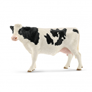 Figurine Vache Holstein - Schleich - Blanc/Noir - 12.6 x 6.4 x 8.2 cm
