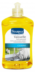 Gel vaisselle concentré - Starwax - Flacon de 500 ml - Parfum citron