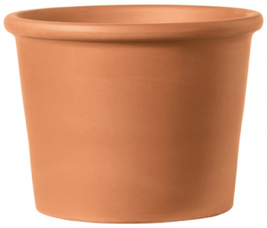 Vase cylindrique - Deroma - terre cuite - 18 cm