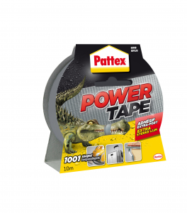 Adhésif extra fort - Pattex - Power Tape - Gris - 10 m 