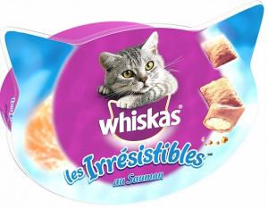 Les irrésistibles friandises pour chats - Whiskas - saumon - 60 gr
