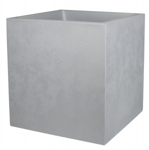 Pot carré Basalt - 50 cm -  57 L - EDA - Gris