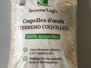 Coquilles d'oeuf broyées - Terremo Coquilles - Amendement calcaire / paillage -15 kg