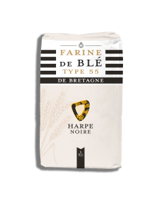 Farine de blé t55 harpe noire - OrigineBretagne - 1 kg