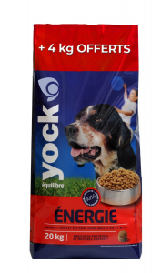 Croquettes pour chiens Énergie - Yock -20+4 kg offert