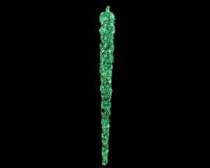 Suspension stalactite - transparent - 4unités - Hauteur 15 cm
