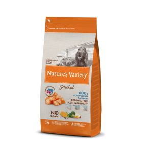 Alimentation naturelle pour chien moyengrand adulte - Nature's Variety Selected - Sans céréales SAUMON DE NORVEGE 2KG