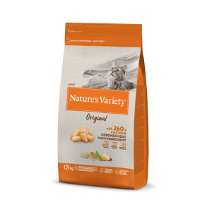 Alimentation naturelle pour chats adultes - Nature's Variety Original - POULET 1,25KG