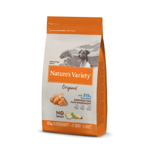 Nature's Variety - Original No Grain - 1,5 kg - saumon - adulte - mini