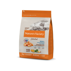 Alimentation naturelle pour chats stérilisé - Nature's Variety selected -  SAUMON DE NORVEGE 3KG
