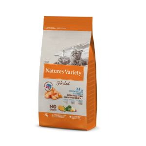 Alimentation naturelle pour chats adultes - Nature's Variety selected - Sans céréales SAUMON DE NORVEGE 7 KG