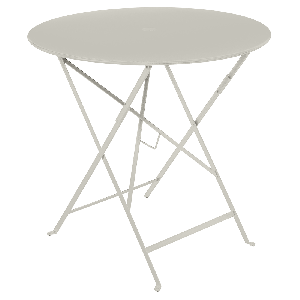 Table pliante Bistro - Fermob -  Ø 77 cm H 74 cm - Métal - Gris argile