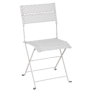 Chaise pliante en toile Latitude - Fermob - 50 X 47 X H 87,5 cm - Gris argile