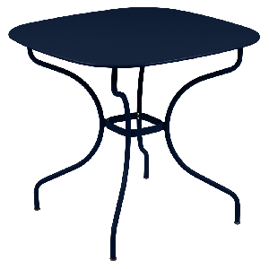 Table carronde Opéra+ - Fermob - 82 X 82 X H 74 cm - Métal - Bleu abysse