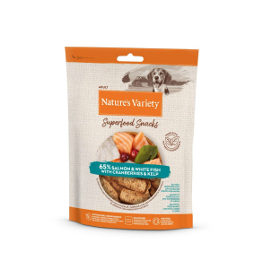 Snack naturel au Saumon pour Chien - Nature's Variety SUPERFOOD - SAUMON 85 G