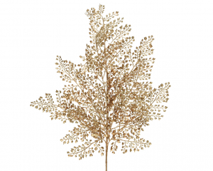 Branche feuillage - doré - 68 cm