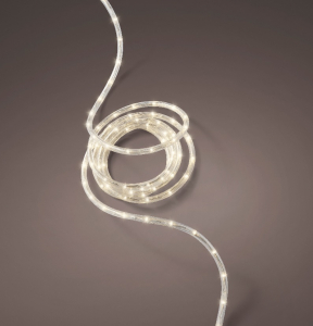 Guirlande lumineuse corde - Blanc chaud - 9 m - Extérieur - câble transparent