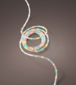 Guirlande lumineuse corde - Multicolore - 9 m - Extérieur - câble transparent