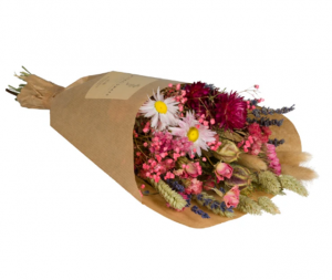 Bouquet des champs Pink - Fleurs séchées - 35 cm - Rose