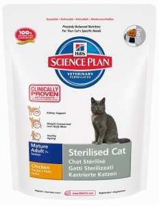 Aliment chat Science Plan Feline Sterilised Cat Mature au Poulet - Hill's - 300 g 