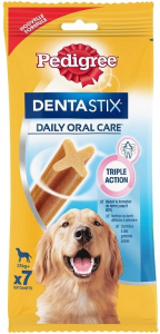 Dentastix bâtonnets hygiène bucco-dentaire pour grands chiens - Pedigree - 7 sticks - 270 gr