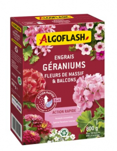 Engrais géraniums action rapide - Algoflash - Boîte 800 g