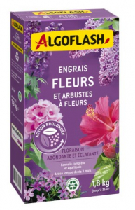 Engrais fleurs et arbustes - Algoflash - 1,8 kg