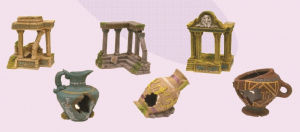 Figurines ruines antiques - 15 cm