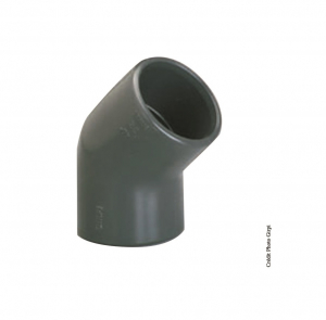 Coude simple 45° - GIRPI - PVC - Femelle-Femelle - Ø 50 mm