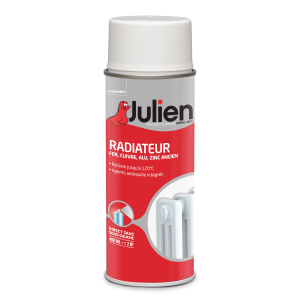 Aérosol peinture pour radiateur - Julien - Blanc satin - 0.4 L 