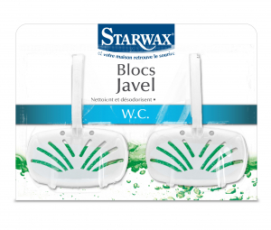 Bloc avec javel pour WC - Starwax - 2 x 40 gr