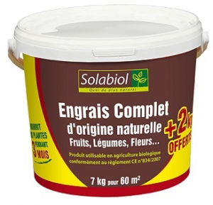 ENGRAIS COMPLET 5+2KG - SOLABIOL