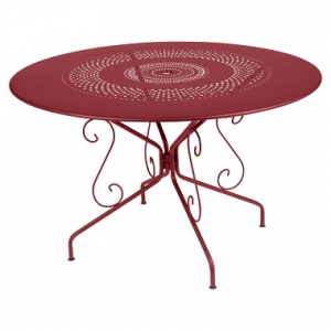 Table ronde Montmartre - Fermob - Ø 117 cm - Rouge Piment
