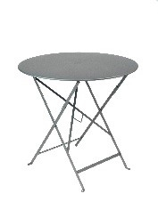 Table pliante Bistro - Fermob -  Ø 77 cm H 74 cm - Métal - Gris orage