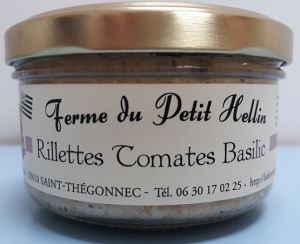 Rillettes tomates basilic - La ferme du Petit Hellin - 140 gr