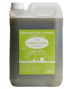 Recharge savon noir spécial jardin - Marius Fabre - 5 L