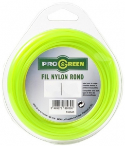 Fil Nylon rond - Progreen - vert fluo - Ø 2mm x 15m